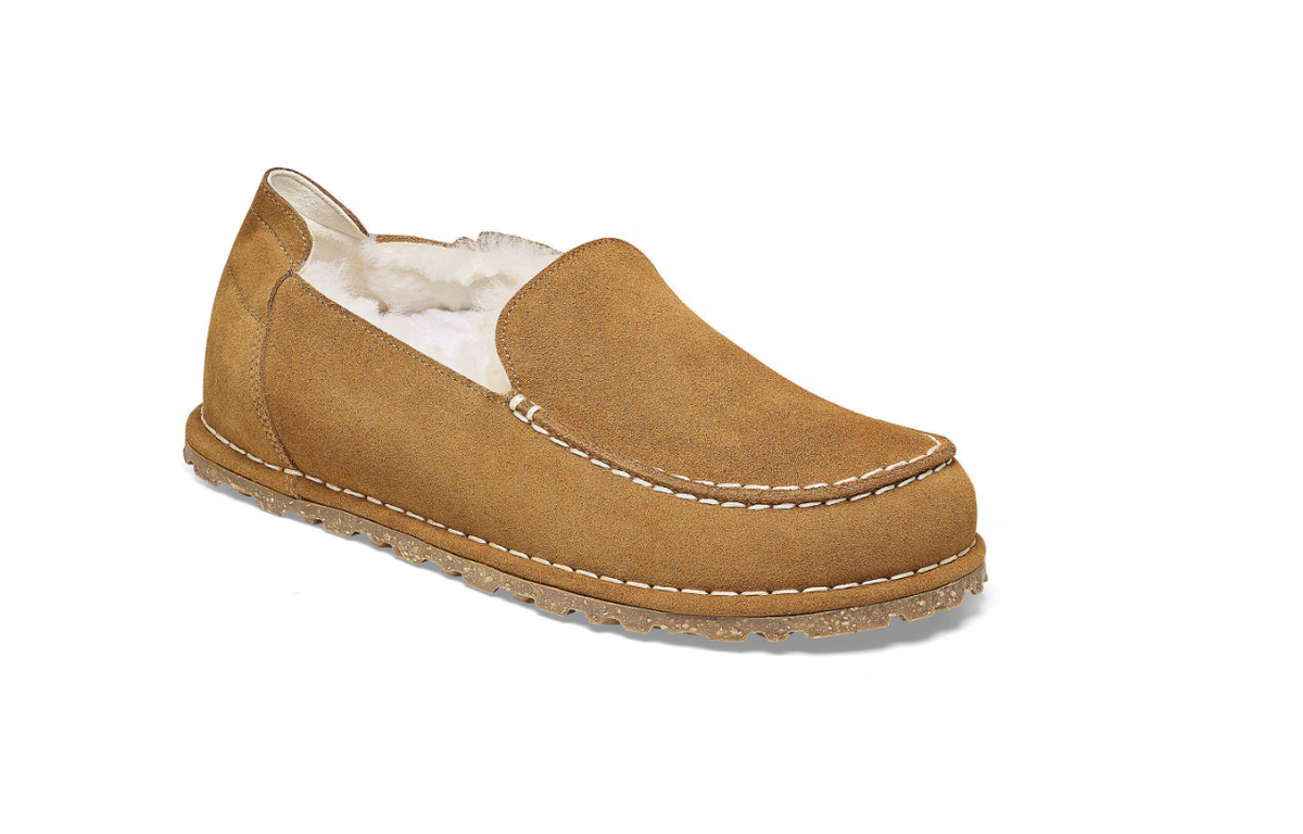 Birkenstock Utti Shearling Suede Leather Mink  Regular