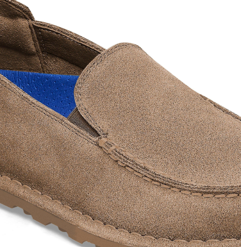 Birkenstock Utti Slip On Suede Leather - Gray Taupe, Regular