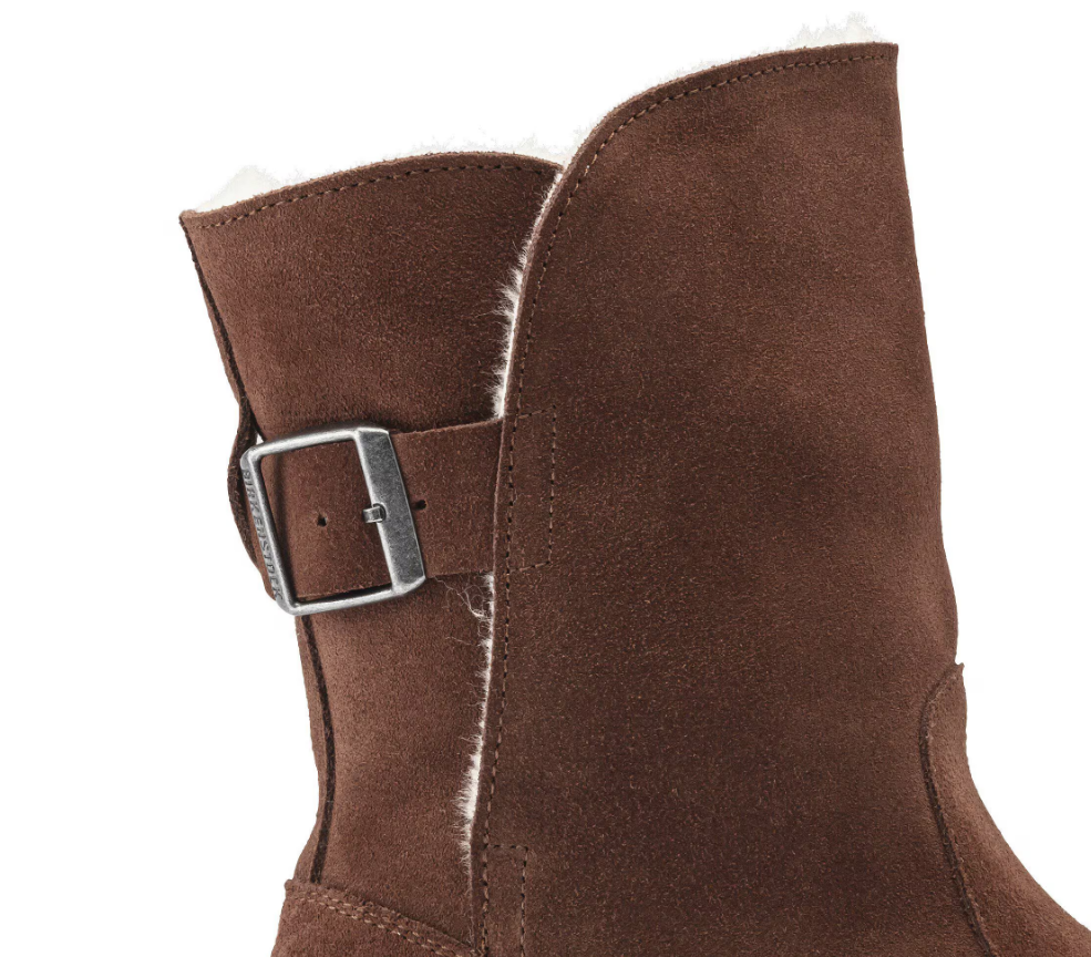 Birkenstock Uppsala Shearling Suede Leather - Espresso, Regular
