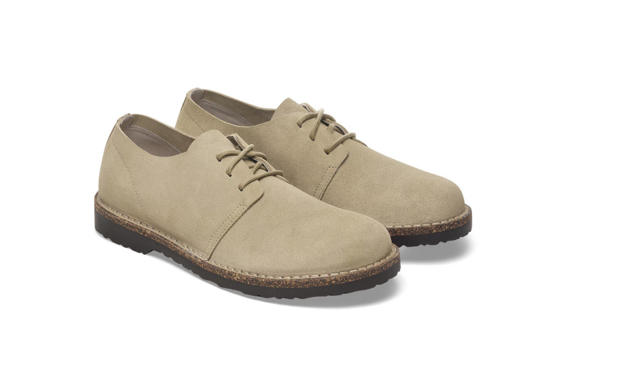 Birkenstock Uppsala Low Faded Suede Leather - Khaki, Regular