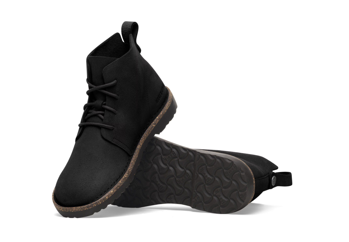 Birkenstock Uppsala Mid Suede Leather Black Narrow