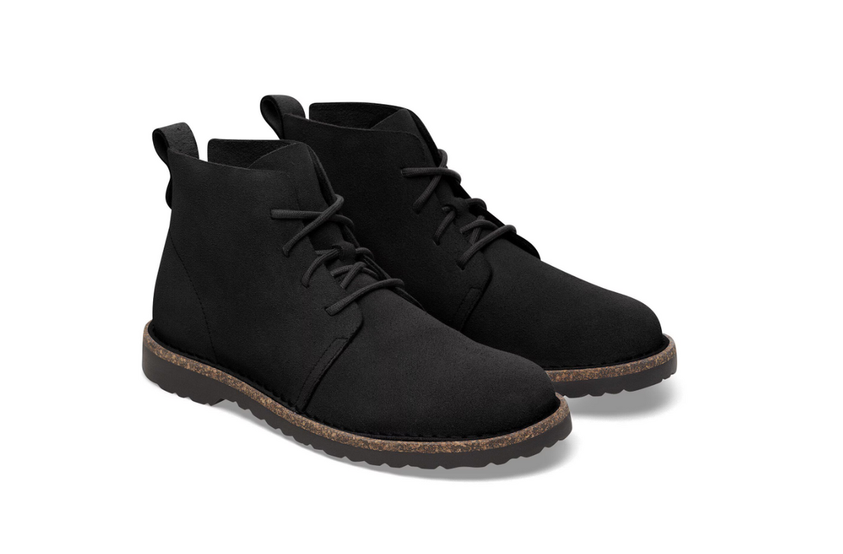 Birkenstock Uppsala Mid Suede Leather Black Narrow