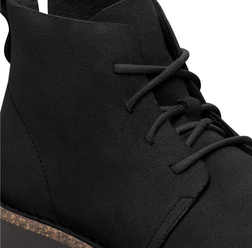 Birkenstock Uppsala Mid Suede Leather Black Narrow