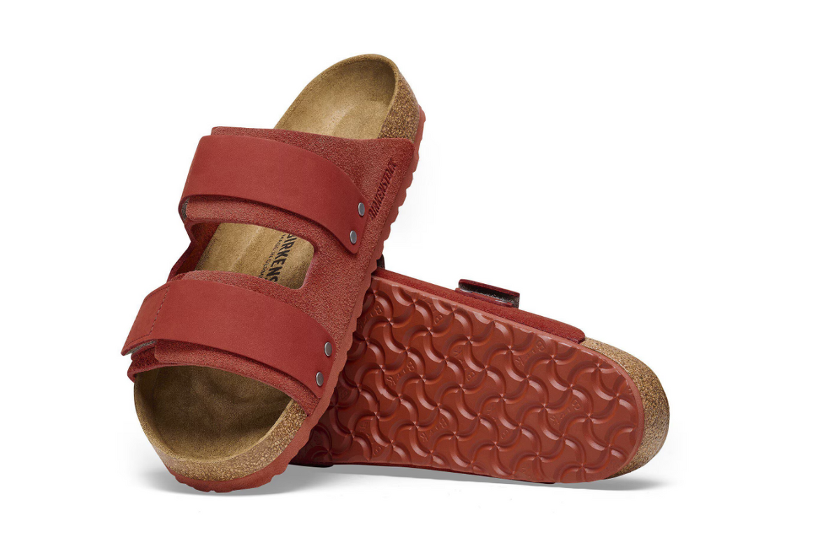 Birkenstock Uji Nubuck Leather/Suede Sienna Red  Narrow