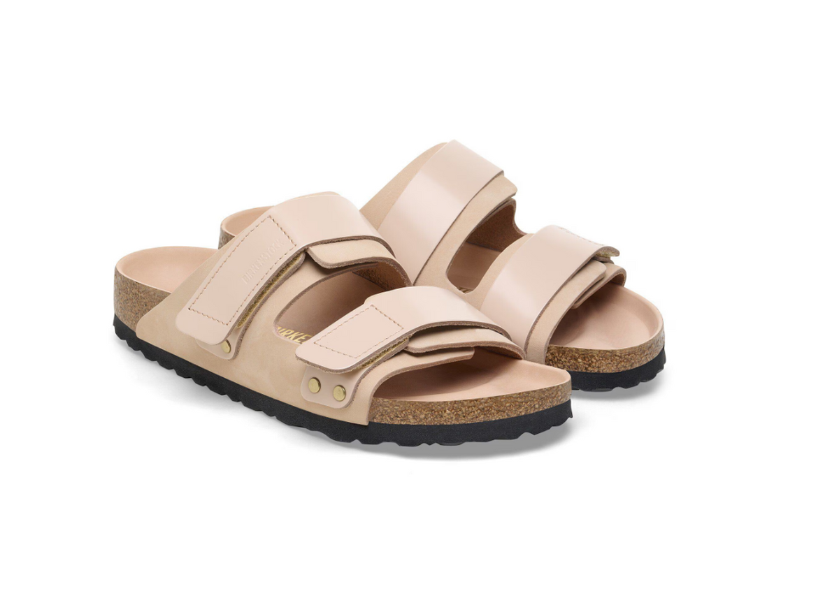 Birkenstock Uji Nubuck Leather Sandals New Beige  Narrow
