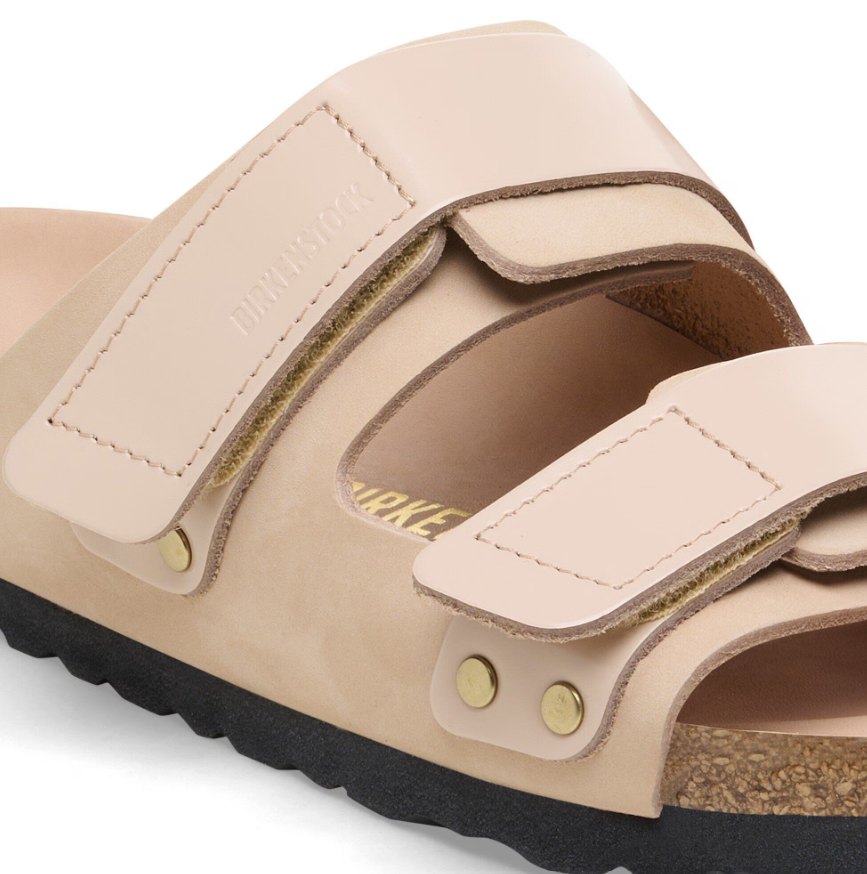 Birkenstock Uji Nubuck Leather Sandals New Beige  Narrow