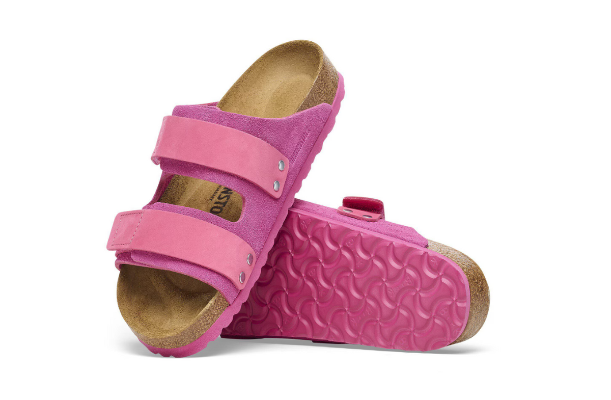 Birkenstock Uji Nubuck-Suede Leather Fuchsia - Tulip, Narrow
