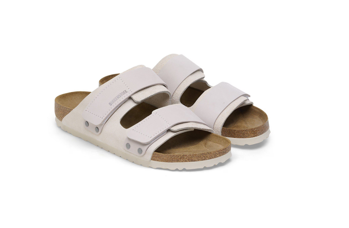 Birkenstock Uji Nubuck Antique Leather/Suede - White, Narrow