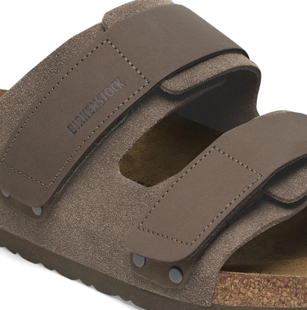 Birkenstock Uji Suede Nubuck Leather Concrete - Gray, Regular
