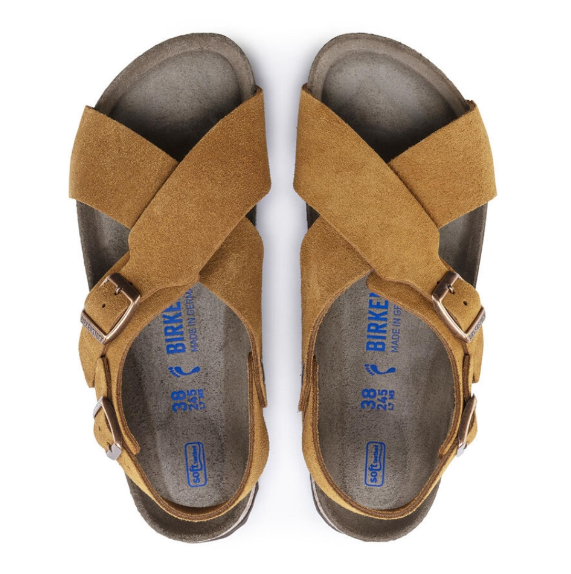 Birkenstock Tulum Soft Footbed Suede Leather Mink  Narrow