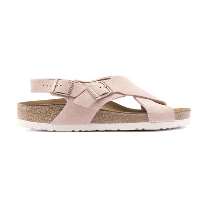 Birkenstock Tulum Soft Footbed Suede Leather Light Rose Narrow