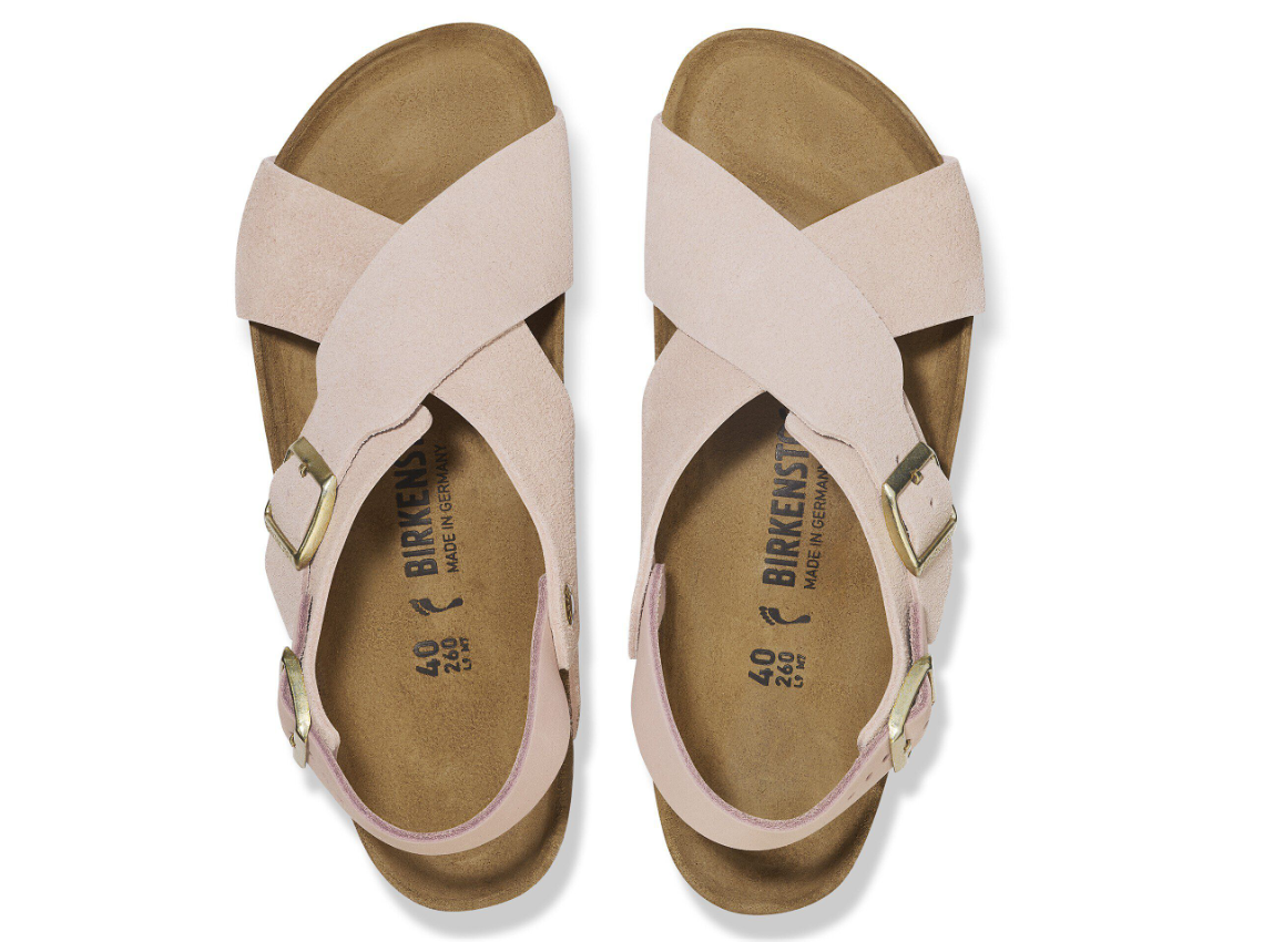 Birkenstock Tulum II Nubuck Leather/Suede - Light Rose, Narrow