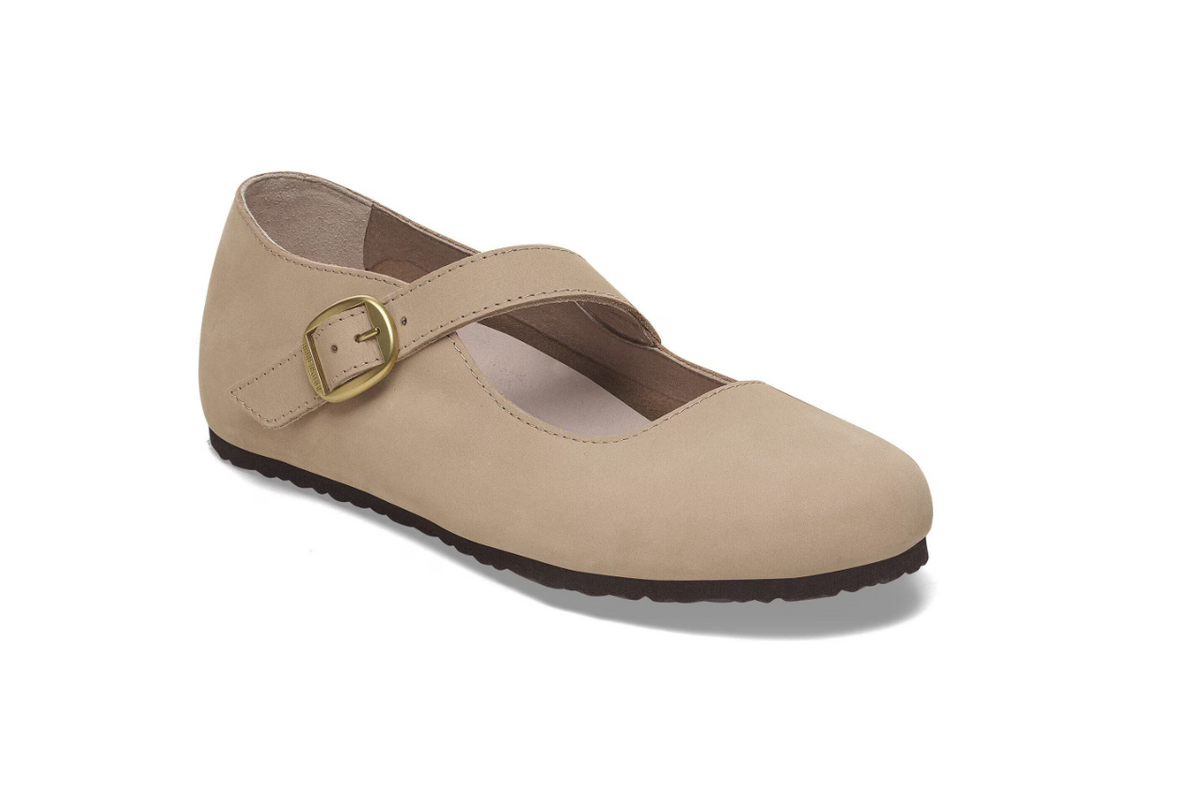 Birkenstock Tracy Nubuck Leather - Sand, Narrow