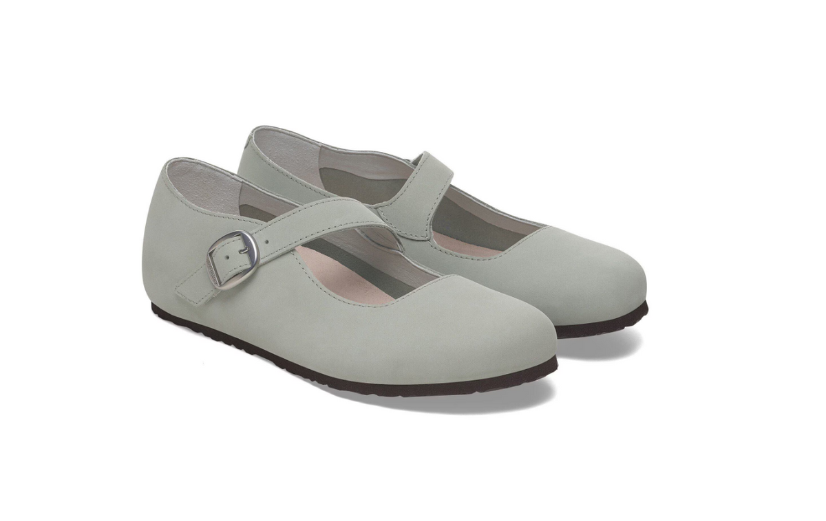 Birkenstock Tracy Nubuck Leather - Pure Sage, Narrow