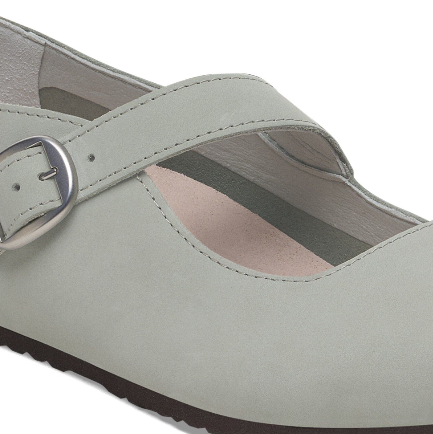 Birkenstock Tracy Nubuck Leather - Pure Sage, Narrow