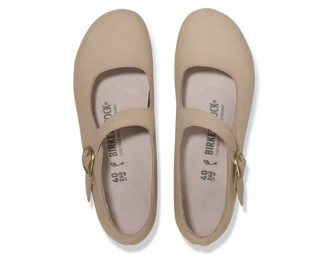 Birkenstock Tracy Nubuck Leather - Sand, Regular