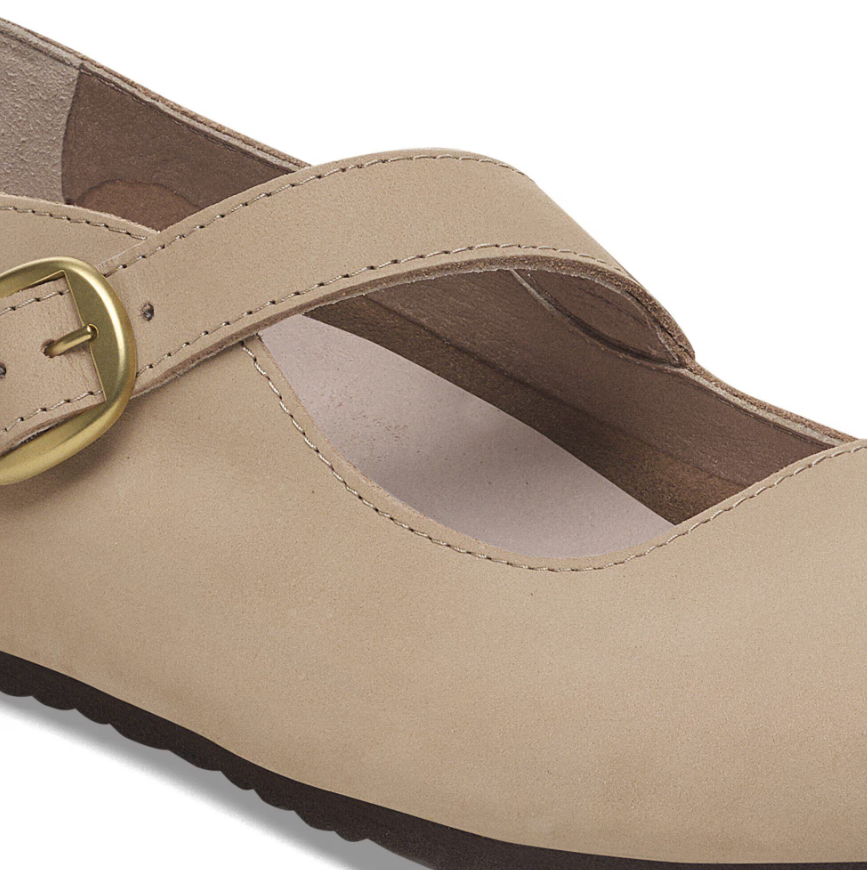 Birkenstock Tracy Nubuck Leather - Sand, Regular