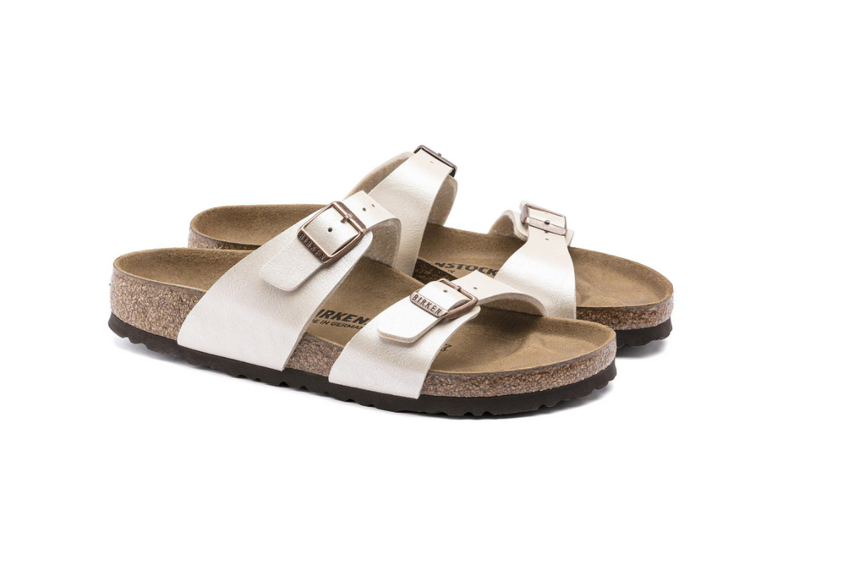 Birkenstock Sydney Birko-Flor Graceful Pearl White Regular