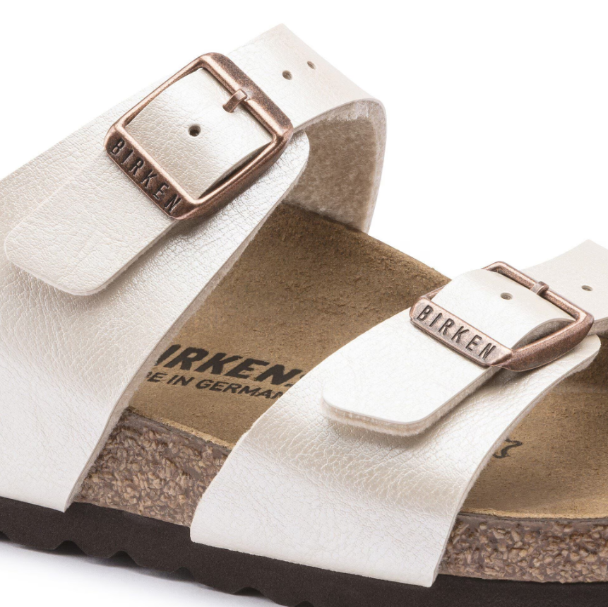 Birkenstock Sydney Birko-Flor Graceful Pearl White Narrow