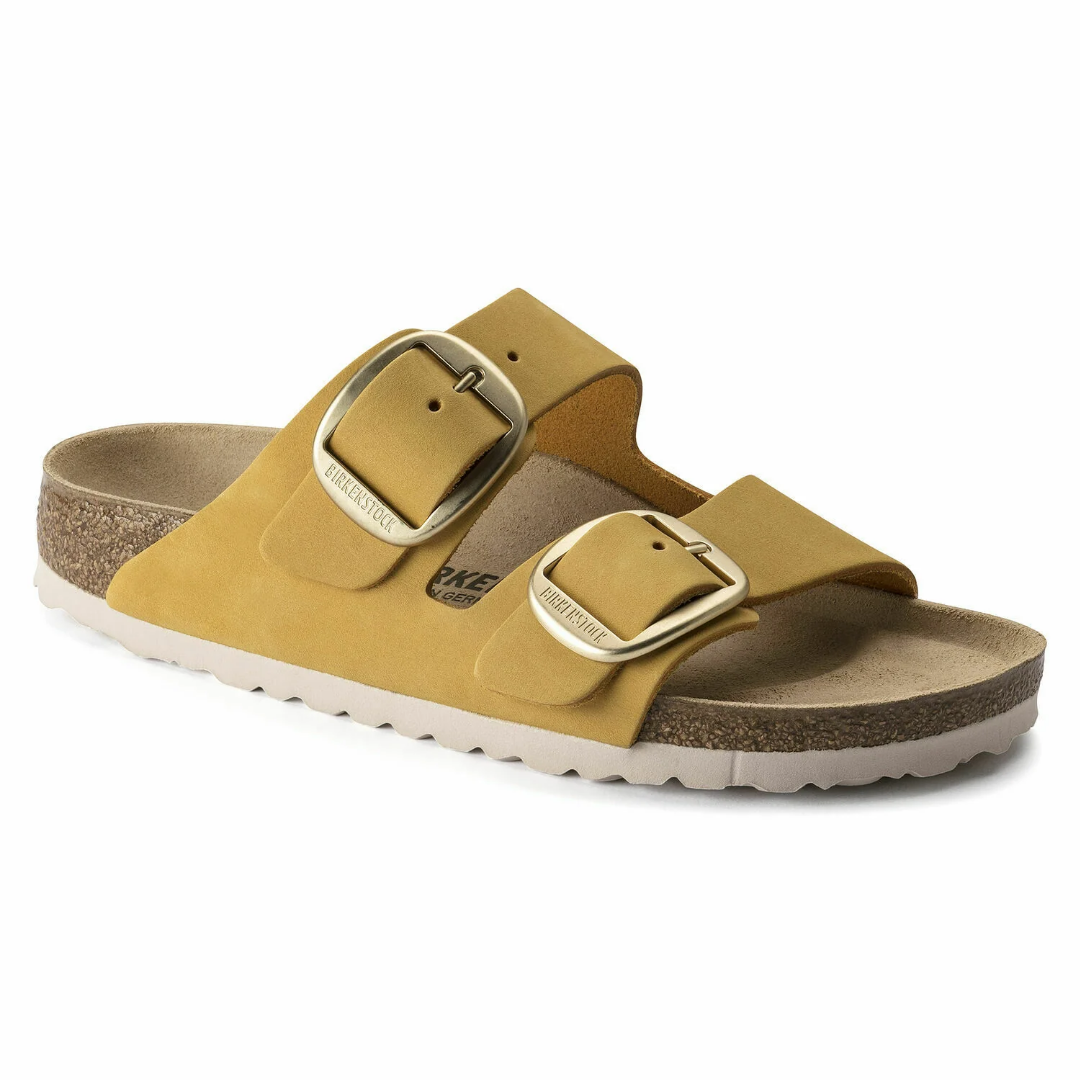 Birkenstock Arizona Big Buckle Nubuck Sandals - Ochre - Narrow