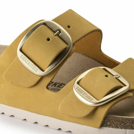 Birkenstock Arizona Big Buckle Nubuck Sandals - Ochre - Narrow
