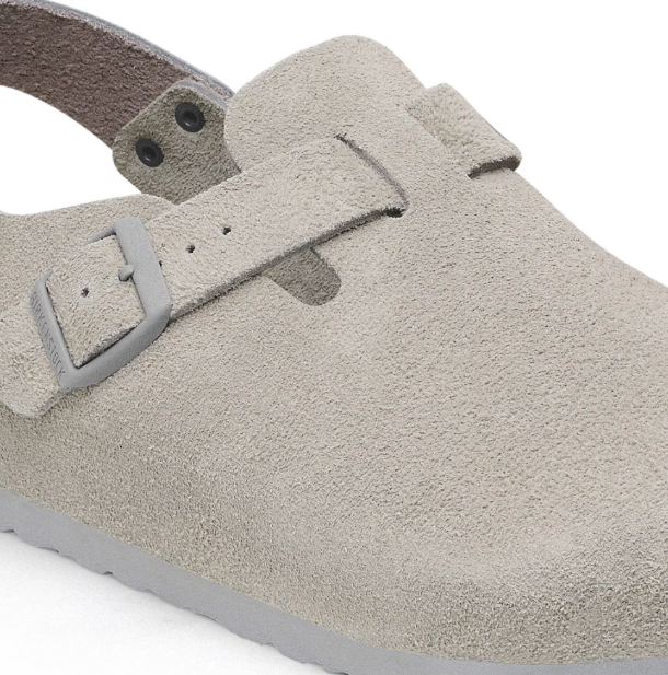 Birkenstock Tokio Suede Leather Stone Coin  Narrow