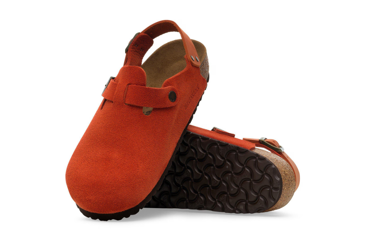 Birkenstock Tokio Suede Leather Rust Brown Burnt Orange  Regular