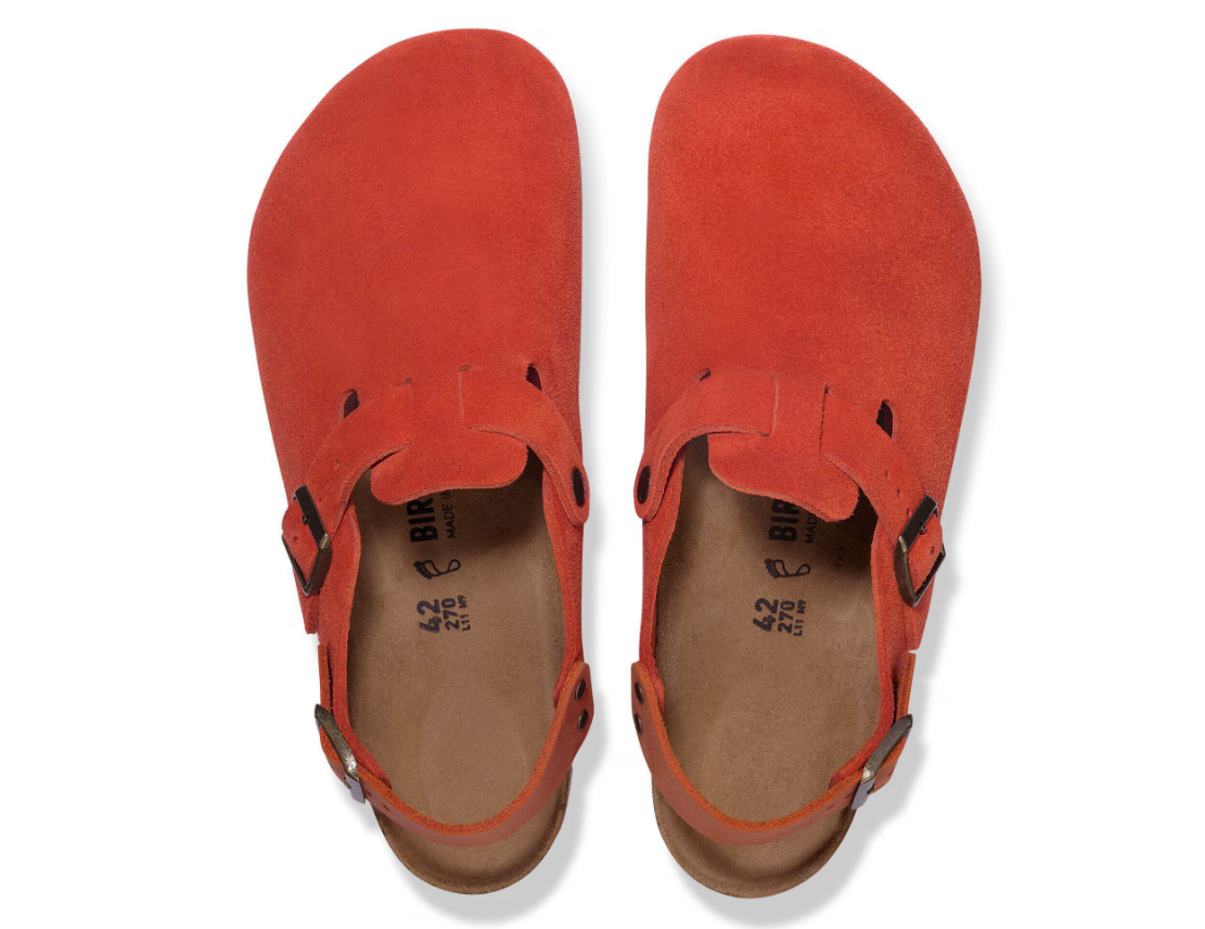 Birkenstock Tokio Suede Leather Rust Brown Burnt Orange  Regular