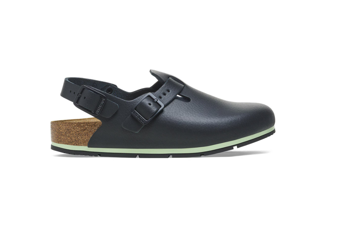 Birkenstock Tokio PRO Natural Leather Coated - Black, Narrow