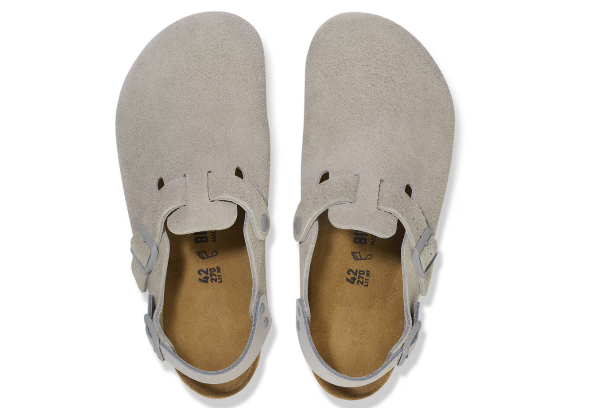 Birkenstock Tokio Suede Leather Stone Coin  Regular