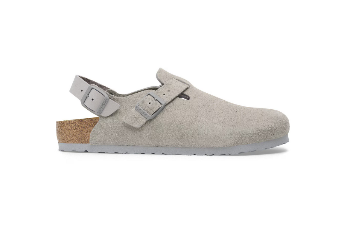 Birkenstock Tokio Suede Leather Stone Coin  Regular