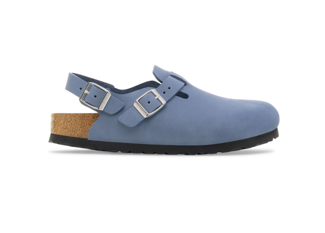 Birkenstock Tokio Nubuck Leather Stone Blue  Narrow