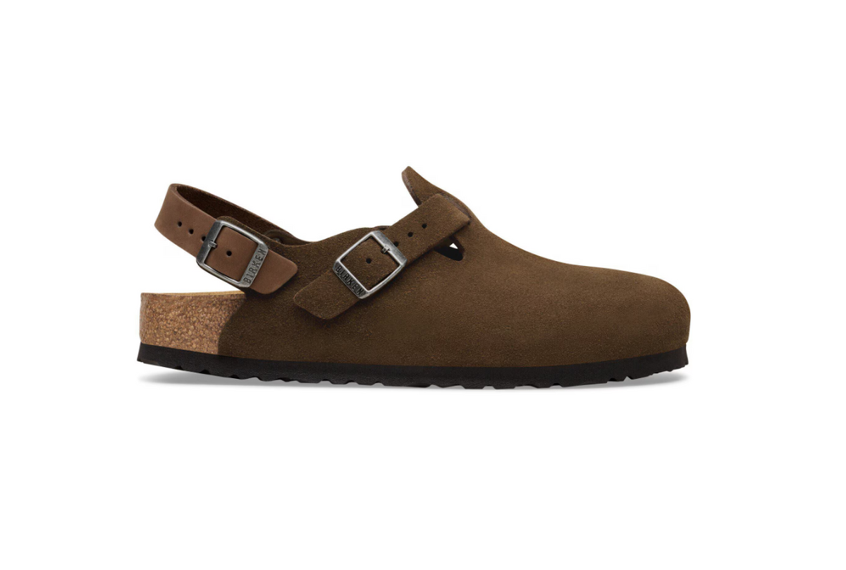 Birkenstock Tokio Suede Leather Carafe Clog  Narrow