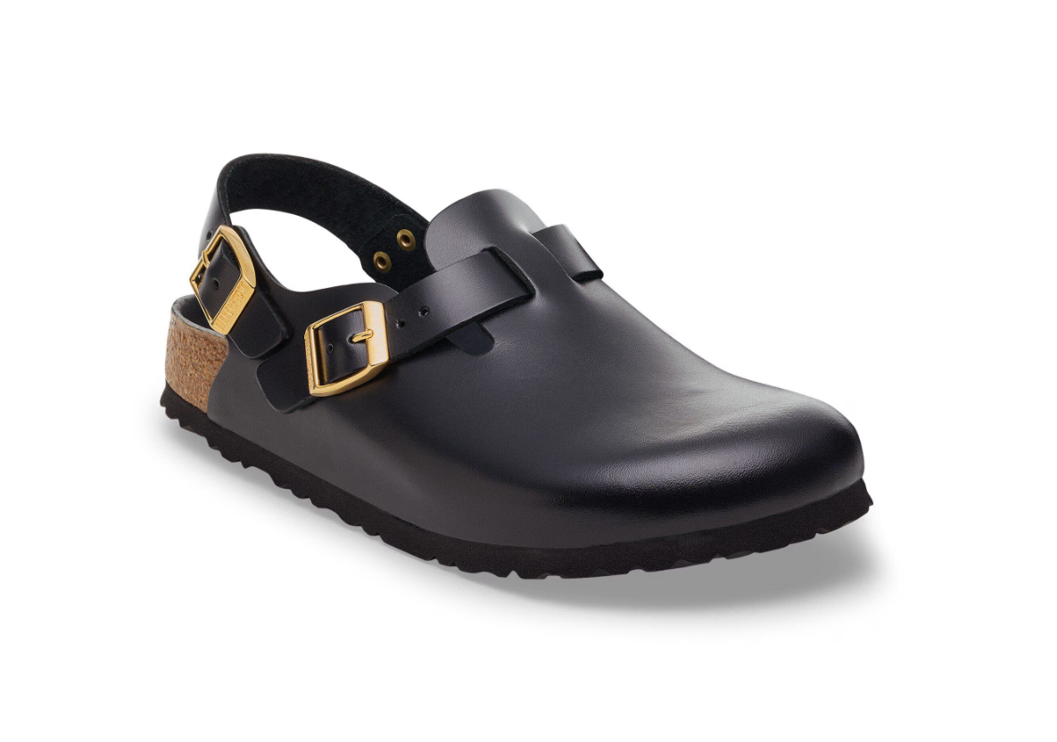 Birkenstock Tokio II Natural Leather Black  Narrow