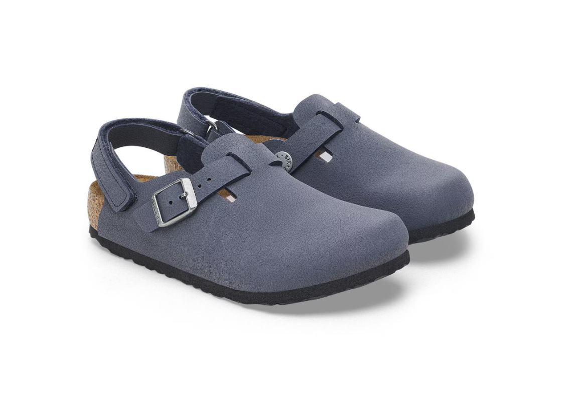 Birkenstock Tokio Kids Birko-Flor Nubuck - Navy, Narrow