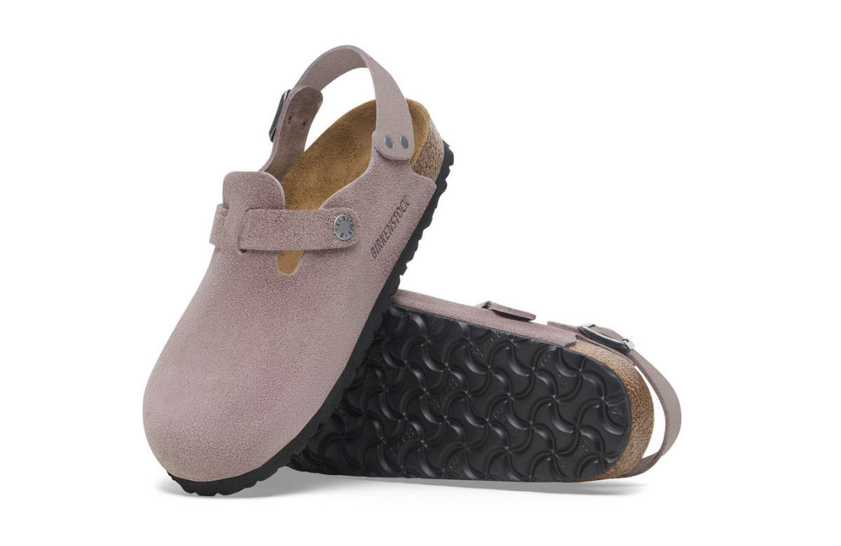 Birkenstock Tokio Suede Leather Faded Purple  Regular