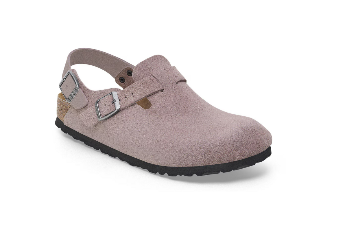 Birkenstock Tokio Suede Leather Faded Purple  Regular