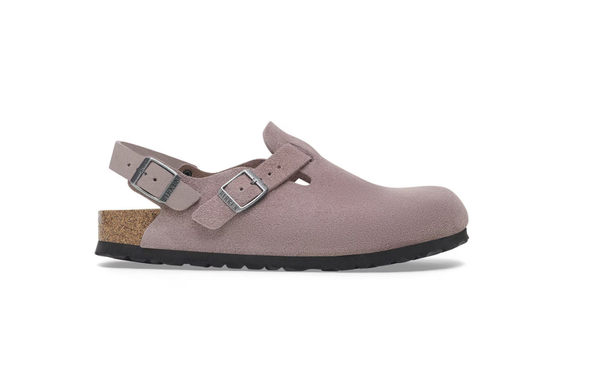 Birkenstock Tokio Suede Leather Faded Purple  Regular