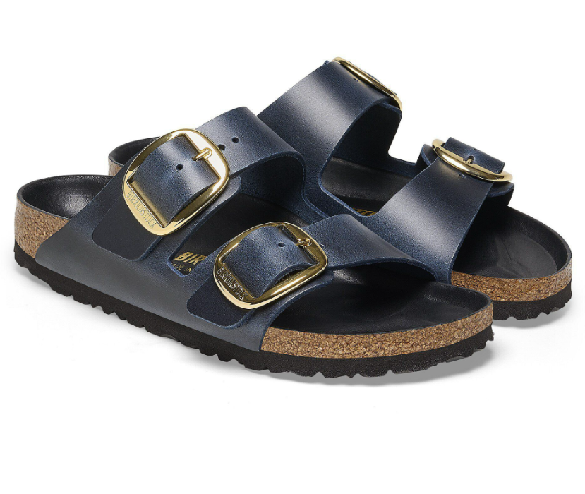 Birkenstock Arizona Big Buckle Oiled Leather Sandals - Blue Regular