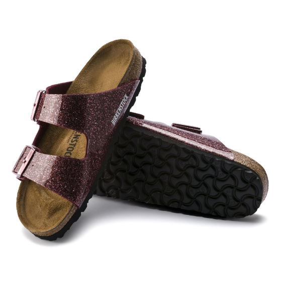 Birkenstock Arizona Birko-Flor Cosmic Sparkle Sandals - Port - Regular