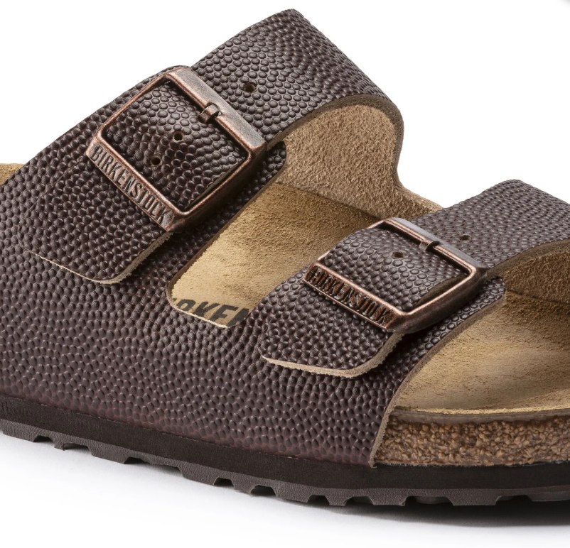 Birkenstock Arizona Horween Embossed Leather Sandals - Roast - Regular