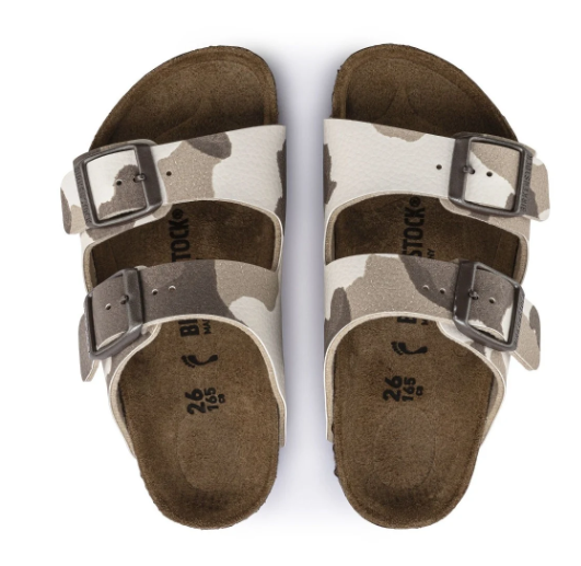 Birkenstock Arizona Kids Birko-Flor Sandals - Camo Almond - Narrow