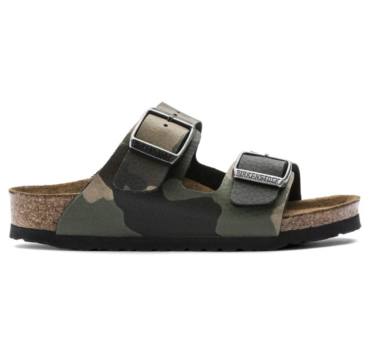 Birkenstock Arizona Kids Birko-Flor Sandals - Desert Soil Khaki - Narrow
