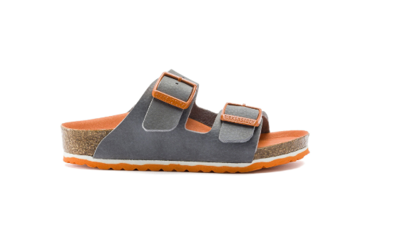 Birkenstock Arizona Kids Birko-Flor Sandals - Desert Soil Vibrant Grey - Narrow