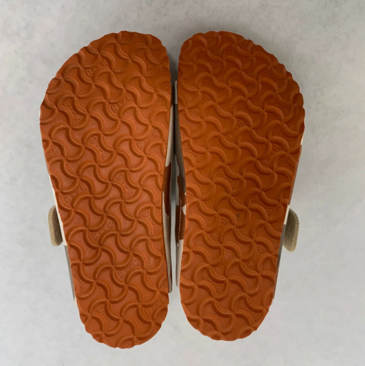 Birkenstock Arizona Kids Desert Soil Camo Birko-Flor Sandals - Eggshell - Narrow