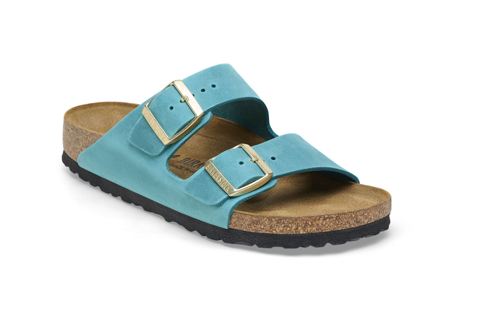 Birkenstock Arizona Oiled Leather Sandals - Biscay Bay - Narrow