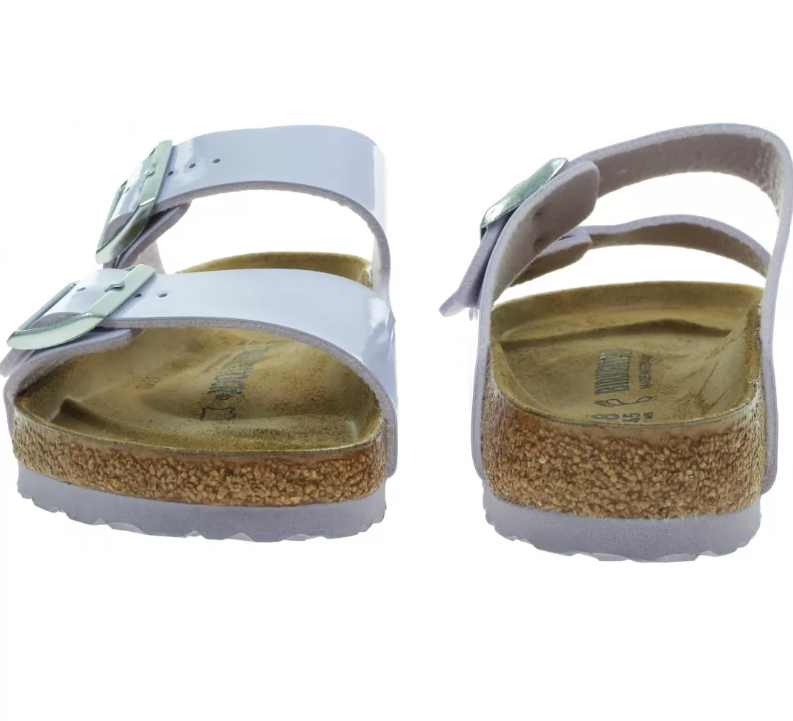 Birkenstock Arizona Birko-Flor Patent Sandals - Purple Fog - Regular