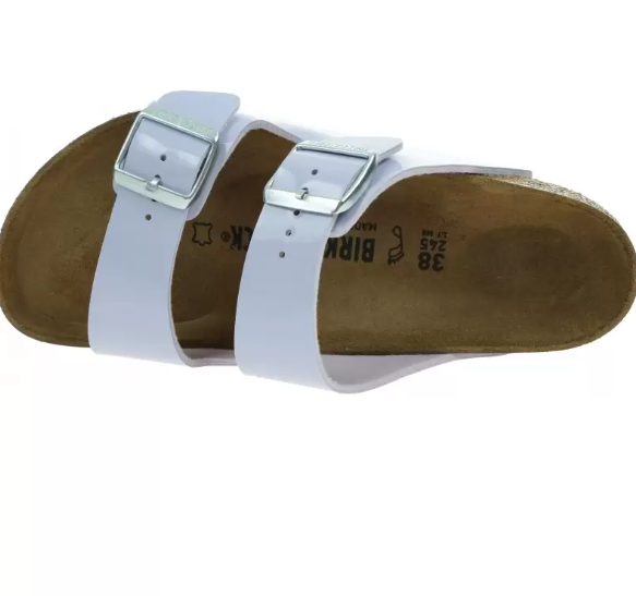 Birkenstock Arizona Birko-Flor Patent Sandals - Purple Fog - Regular