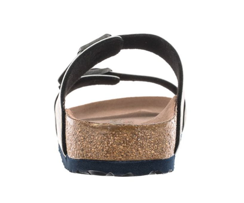 Birkenstock Sydney Vegan Birko-Flor Watercolor Flower Navy Narrow
