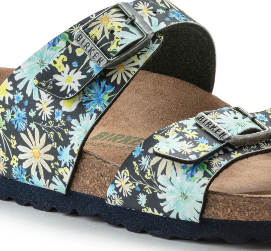 Birkenstock Sydney Vegan Birko-Flor Summer Floral Blue Regular